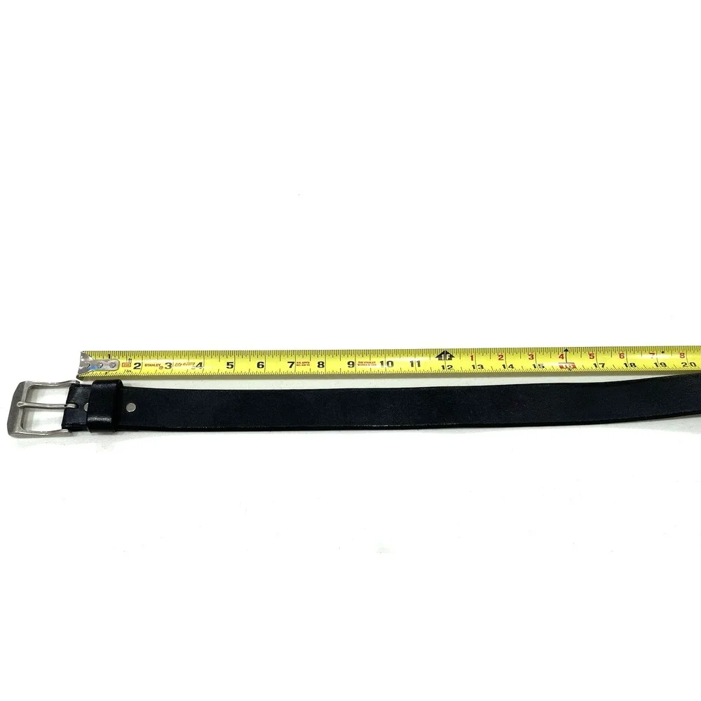 Men's Belt Genuine Leather Black Size 38 Business Casual Work Career Formal‎